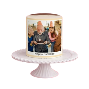 gateau photo polaroid